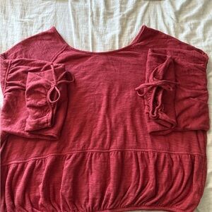 Aerie Deep Red Blouse
